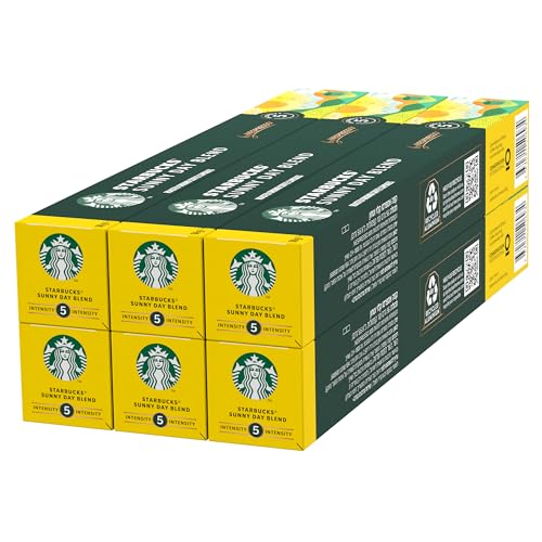 STARBUCKS Sunny Day Blend by Nespresso, Helle Röstung, Kaffeekapseln 6 x 10 (60 Kapseln) von STARBUCKS
