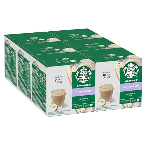 STARBUCKS White Mocha by Nescafé Dolce Gusto Kaffeekapseln 6 x 12 (72 Kapseln) von STARBUCKS