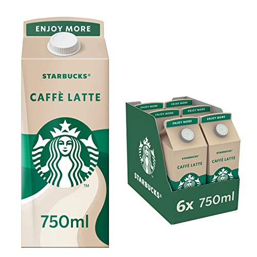 Starbucks Caffè Latte Eiskaffee, Flüssigkeit (6 x 750ml) von Starbucks