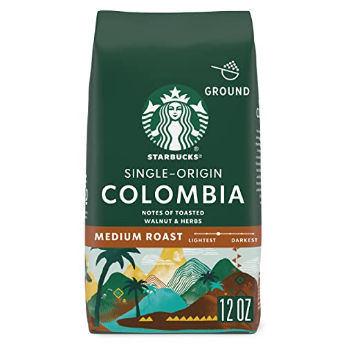 Starbucks Colombia Medium Roast Ground Coffee| 12-Ounce Bag von STARBUCKS