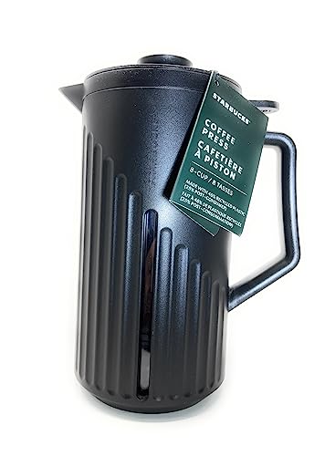 Starbucks Coffee Press Doppelfilter, French Press Kaffeemaschine, 8 Tassen, Schwarz von STARBUCKS