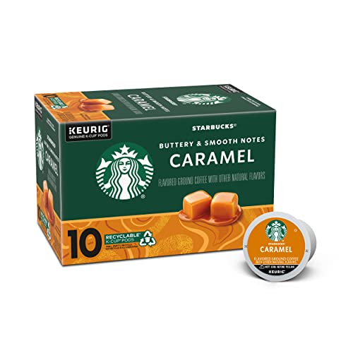Starbucks Mittel gerösteter Single Cup-Kaffee mit Karamellgeschmack für Keurig Brewers, 1 Schachtel mit 10 Stück (insgesamt 10 K-Cup-Schoten) von STARBUCKS