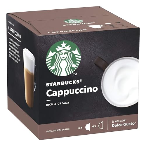 Starbucks Nescaf? Dolce Gusto Cappuccino, Kaffeegetr?nk, Kaffee, Cremig, Kaffeekapsel, R?stkaffee, 12 Kapseln von STARBUCKS