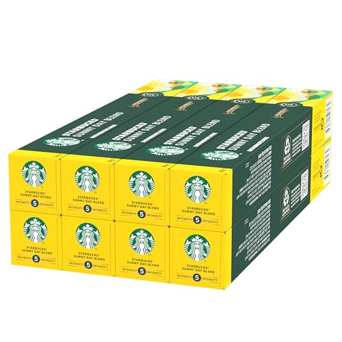 STARBUCKS Sunny Day Blend by Nespresso, Helle Röstung, Kaffeekapseln 8 x 10 (80 Kapseln) von STARBUCKS