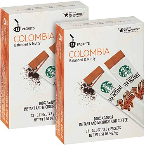 Starbucks Via Instant Medium Roast Colombia Coffee, 26 Count von STARBUCKS