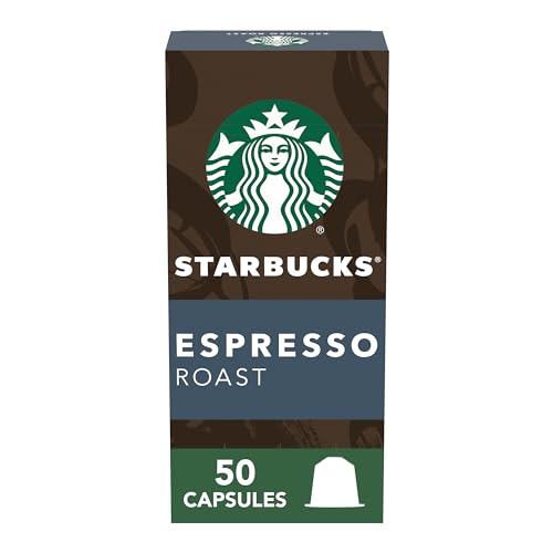 Starbucks by Nespresso, Espresso Dark Roast (50 Stück Einzelportion-Kapseln, kompatibel mit Nespresso Original Line System) von STARBUCKS