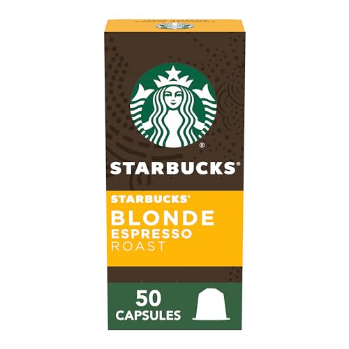 Starbucks by Nespresso Blonde Roast Espresso (50 Stück Einzelportionskapseln, kompatibel mit Nespresso Original Line System) von STARBUCKS