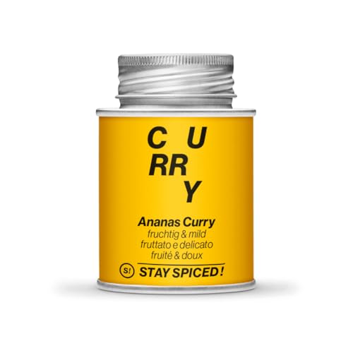 STAY SPICED ! Hochwertiges Ananas Curry I Exotisch-Mild-Fruchtig-Frisch I Indisch I Verpackt in 170 ml Weißblechdose von stay spiced!