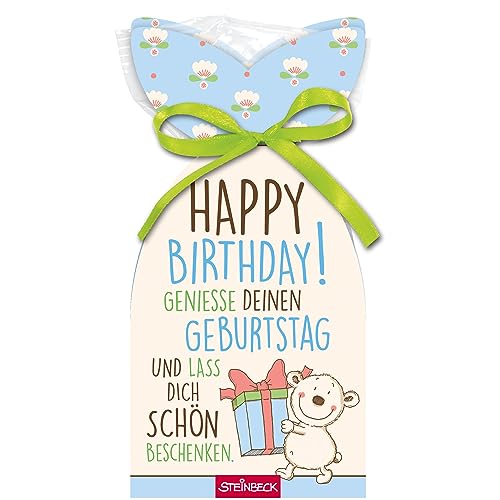 Fruchtgummi GEBURTSTAG STEINBECK 100g "HAPPY BIRTHDAY" Geschenk Freundin Freund Paket Liebe süß Mitgebsel Happy Birthday von STEINBECK