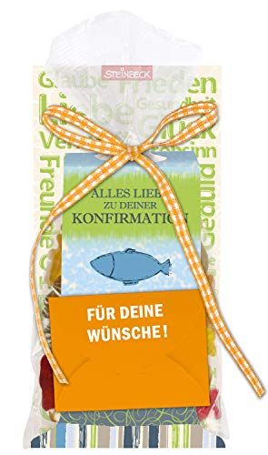 STEINBECK Konfirmation Fruchtgummi 100g Alles Liebe Geschenk Mitbringsel süß Geldgeschenk süß Geld verschenken von STEINBECK