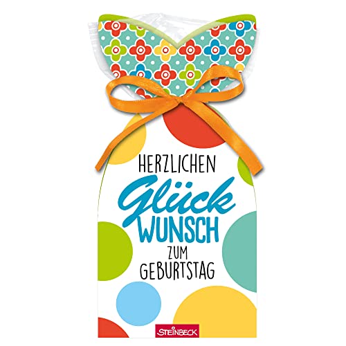 STEINBECK Geburtstag Fruchtgummi-Geschenk - Herzlichen Glückwunsch zum Geburtstag - 100g Happy Birthday Geburtstagsgrüße gratulieren von STEINBECK