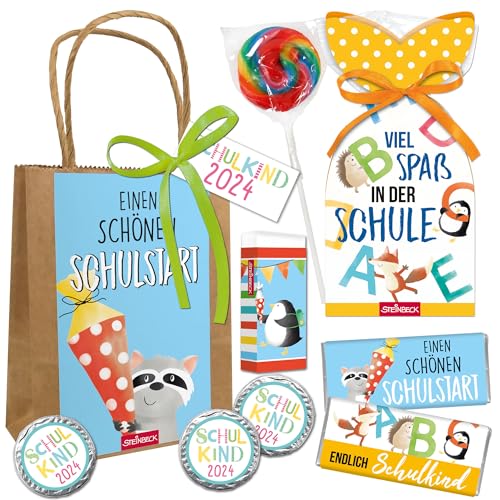 STEINBECK Geschenktüte Einschulung - Schöner Schulstart - Geschenk für Mädchen und Jungen zum Schulanfang von STEINBECK