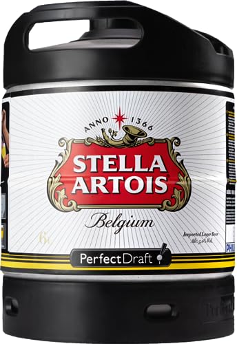 Stella Artois, Internationales Premium Lager-Bier aus Belgien, Perfect Draft (1 x 6l) MEHRWEG Fassbier von STELLA ARTOIS