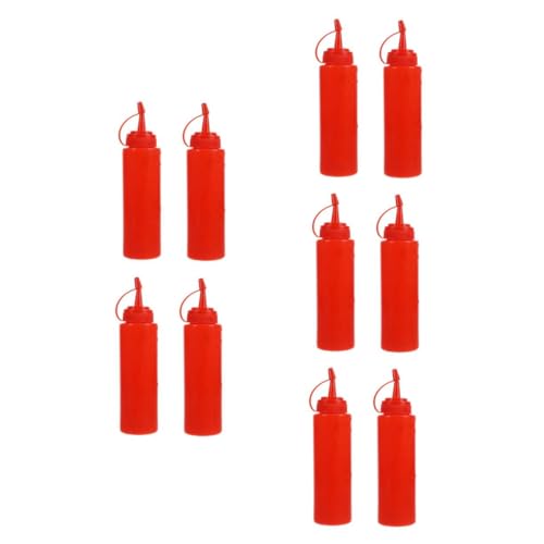 STOBOK 5 Sätze Knifflige Ketchup-flasche Tomatensauce Aufblasbare Kühlbox Ketchup-quetschflasche Requisiten Für Bühnenauftritte Gefälschte Ketchup-flaschen- Abs 2 Stück * 5 von STOBOK