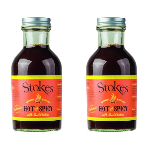 Stokes BBQ-Sauce Scharf & Würzig, 250ml, NA (Packung mit 2) von STOKES