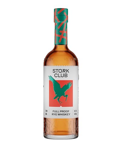 STORK CLUB Full Proof Rye Whiskey (1 x 0,7 l) – Deutscher Roggen-Whiskey mit 55% vol. von STORK CLUB