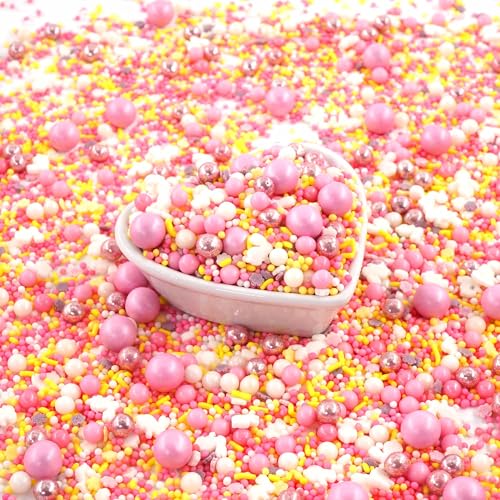 STREUSEL GLÜCK OSTERHÄSCHEN rosa gelb weiss 40g Zuckerstreusel Sprinkles Streusel Tortendeko Ostern Geburtstag Hasen Verzierung von Plätzchen Torte Kuchen Cupcakes Muffins von STREUSEL GLÜCK wir streuseln Liebe