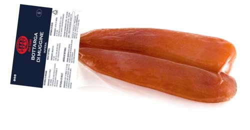 Meeräsche Bottarga Su Tianu Sardu 80/90g - Handgefertigt in Sardinien, Italien - Gesalzene und getrocknete Meeräsche-Eier - Kaviar des Mittelmeers - Sardische Handwerksproduktion Kosher von SU TIANU SARDU