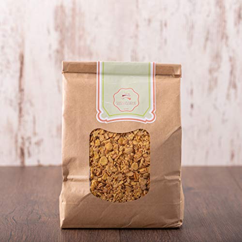 süssundclever.de® Bio Sojaflocken | Protein-Flakes | 1 kg | plastikfrei und ökologisch-nachhaltig abgepackt von SÜSSUNDCLEVER.DE est 2016