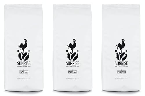 SUNRISE COFFEE Espressobohnen World of Arabica Frische Ganze Kaffeebohnen World Blend Arabica Kaffee, mittelkräftig geröstet, 3kg von SUNRISE COFFEE