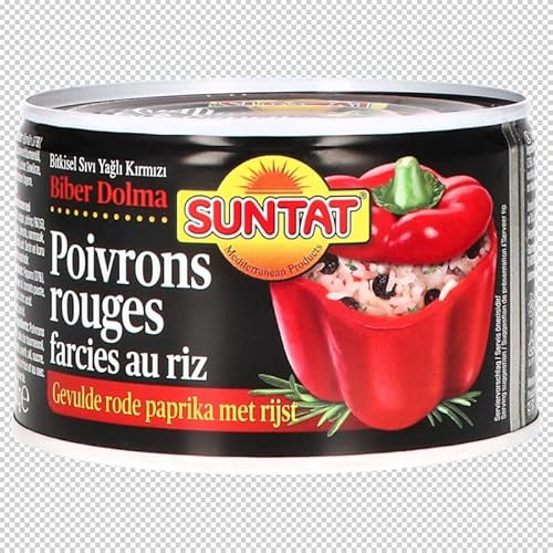 SUNTAT Gefüllte Paprika Rote Paprika Mit Reisfüllung, 400 g von SUNTAT