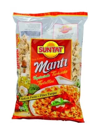 SUNTAT Manti mit Soja-Füllung, 4er Pack (4 x 400 g) von SUNTAT
