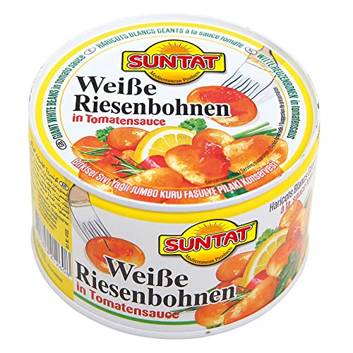 SUNTAT Riesenbohnen in Sauce , 2er Pack (2 x 400 g Packung) von SUNTAT