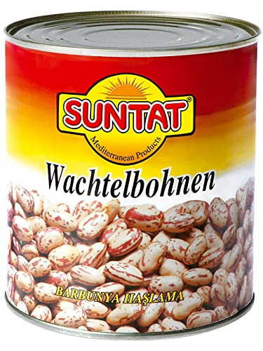 SUNTAT Wachtelbohnen , 3er Pack (3 x 800 g Packung) von SUNTAT