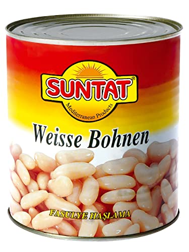 SUNTAT Weisse Bohnen , 1er Pack (1 x 800 g Packung) von SUNTAT