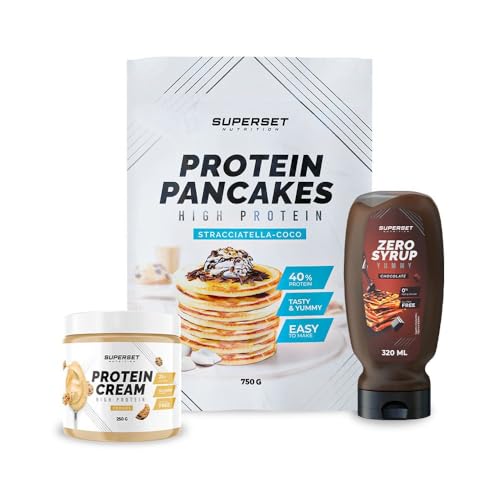 Superset Nutrition - Frühstück-pack - Pancakes - Protein Cream Cookies + Zero Syrup Chocolate von SUPERSET NUTRITION