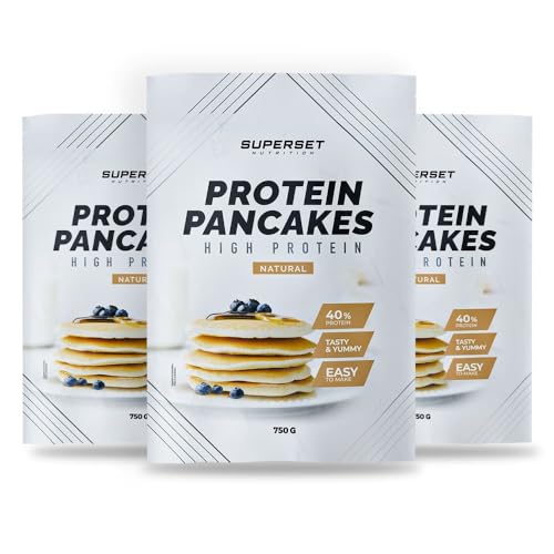 Superset Nutrition - Pancakes Proteine Natural (3x750g) von SUPERSET NUTRITION