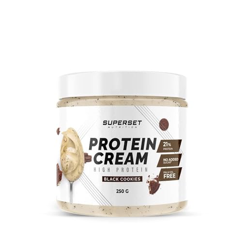 Superset Nutrition - Proteincreme (250g) - Eiweißhaltige Brotaufstriche - Der beste proteinhaltige Brotaufstrich! - Black Cookies von SUPERSET NUTRITION