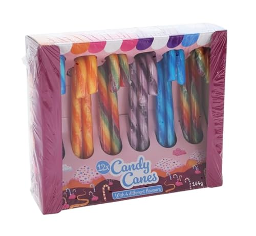 Weihnachtliche Zuckerstangen Regenbogen Geschmack von SWEET BUDDIES