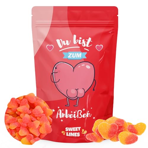 SÜSSE LINIEN: Süßigkeiten mit Botschaften der Liebe und Mitgefühl – 100-g-Packung, das perfekte Geschenk, um zu überraschen und Süße zu teilen (Ich liebe dich) von SWEET LINES