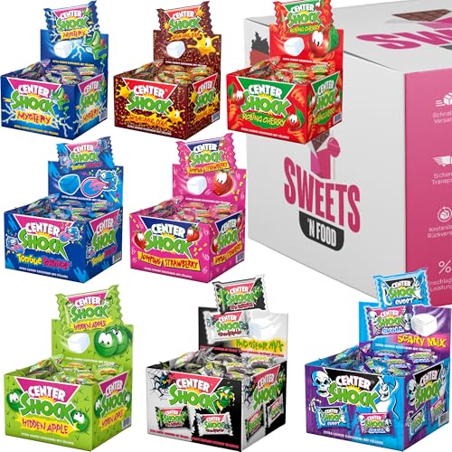 Center Shock 100er Box verschiedene Sorten – Saure Süßigkeiten, perfekt für Partys, Halloween & Schultüten (Box, 8x100er Box verschiedene Sorten) von SWEETS´N FOOD