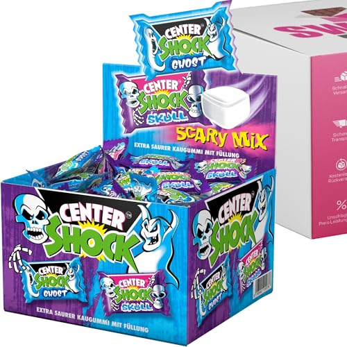 Center Shock 100er Box verschiedene Sorten – Saure Süßigkeiten, perfekt für Partys, Halloween & Schultüten (Box, Scary Mix (100er Box)) von SWEETS´N FOOD