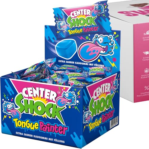 Center Shock 100er Box verschiedene Sorten – Saure Süßigkeiten, perfekt für Partys, Halloween & Schultüten (Box, Tongue Painter (100er Box)) von SWEETS´N FOOD