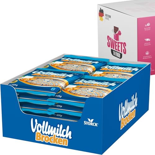 Storck Vollmilch-Brocken 5x325g | 10x 325g | 15x 325g | Cremige Vollmilchschokolade | Karamellbonbons | Großpackung Bonbons (15x 325g) von SWEETS´N FOOD