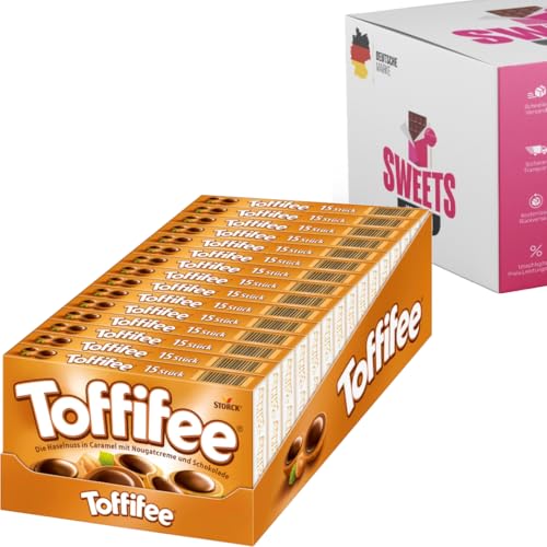 Toffifee 125g | Großpackung| Geschenk | Klassische Pralinen mit Haselnuss, Karamell & Nougat Süßigkeiten Schokolade | Varianten: 5x125g, 10x125g, 15x125g (15x 125g) von SWEETS´N FOOD