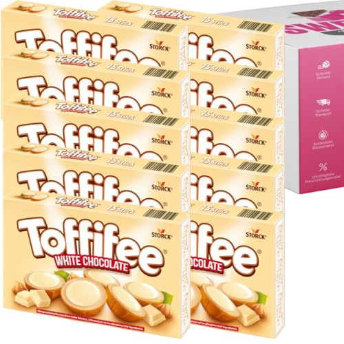 Toffifee Weiße Schokolade | Limited Edition White Chocolate | 5x125g, 10x125g, 30x125g XXL-Packungen (10x 125g) von SWEETS´N FOOD