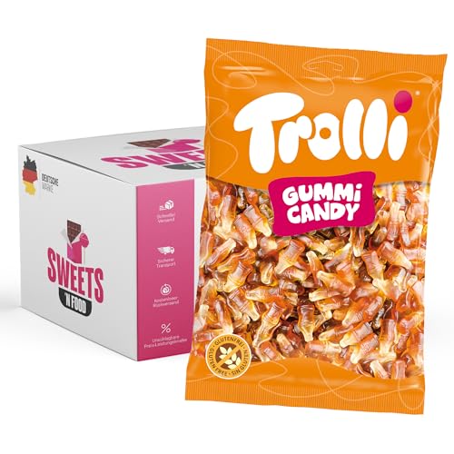 Trolli Süßigkeiten- 1 kg Beutel | Verschiedene Sorten zur Auswahl | Mit stylishem SWEETS´N FOOD Packband verpackt (Colaflaschen) von SWEETS´N FOOD