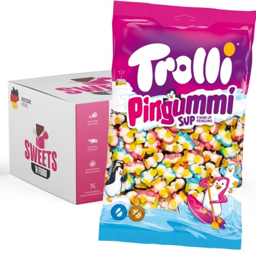 Trolli Süßigkeiten- 1 kg Beutel | Verschiedene Sorten zur Auswahl | Mit stylishem SWEETS´N FOOD Packband verpackt (Pingummi) von SWEETS´N FOOD