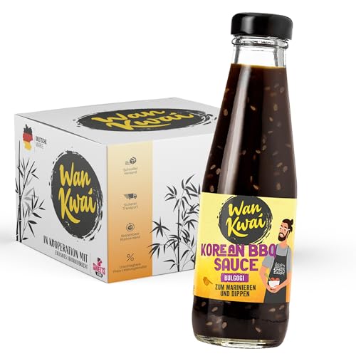 Wan Kwai Korean BBQ Sauce Bulgogi 200ml | Ideal zum Marinieren und Dippen | Authentischer Geschmack für Ihr BBQ-Erlebnis von SWEETS´N FOOD