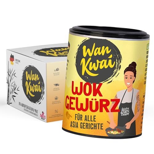 Wan Kwai Wok Gewürz 50g | Frischer und würziger Geschmack für alle Asia-Gerichte | Meersalz, Karotten, Zwiebeln, Ingwer und mehr von SWEETS´N FOOD