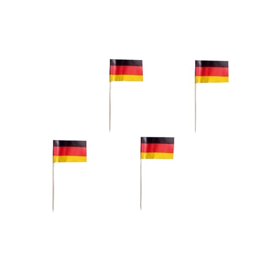 200 Flaggen-Picker Flag-Pin Länder nach Wahl 7 cm Pickser Deko Fahnen Fingerfood (Deutschland (Germany)) von SWS