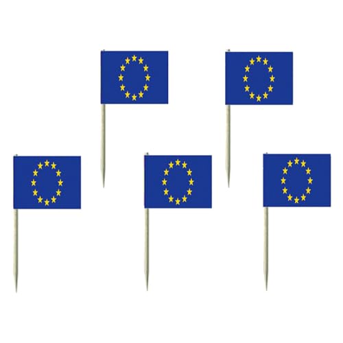 200 Flaggen-Picker Flag-Pin Länder nach Wahl 7 cm Pickser Deko Fahnen Fingerfood (Europa (Europe)) von SWS