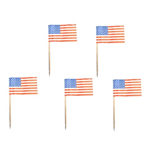 200 Flaggen-Picker Flag-Pin Länder nach Wahl 7 cm Pickser Deko Fahnen Fingerfood (USA (United States of America)) von SWS