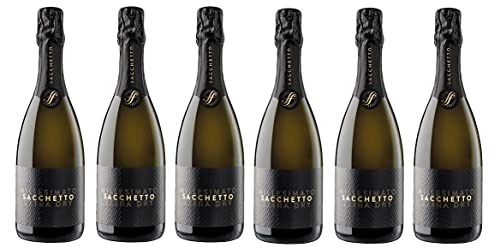 6x 0,75l - 2023er - Sacchetto - "Etichetta Nera" - Spumante extra dry - Veneto I.G.P. - Italien - Schaumwein extra dry von Sacchetto