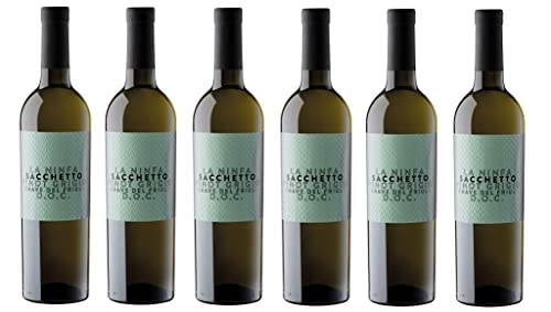 6x 0,75l - 2023er - Sacchetto - La Ninfa - Pinot Grigio - Grave del Friuli D.O.P. - Friaul - Italien - Weißwein trocken von Sacchetto