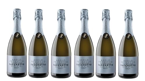 6x 0,75l - Sacchetto - Prosecco Superiore Spumante brut - Prosecco Asolo D.O.C.G. - Italien - Schaumwein brut von Sacchetto